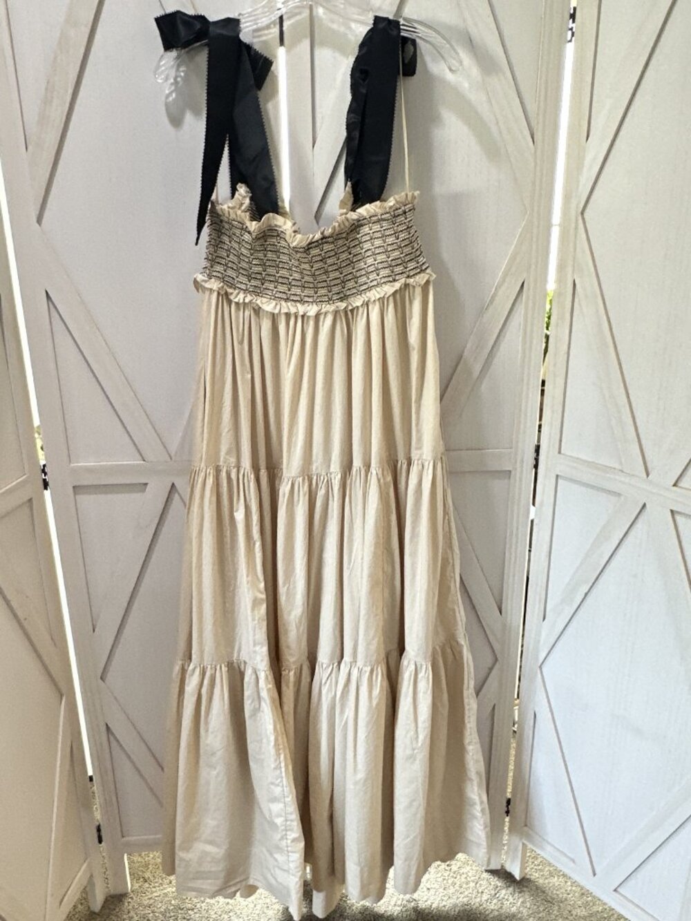Free People Bluebell Solid Maxi Dress in "Vacation Sand" - Picture 7 of 14